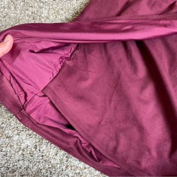 Loft Faux Suede Wrap Skirt size 0 - Picture 6 of 9